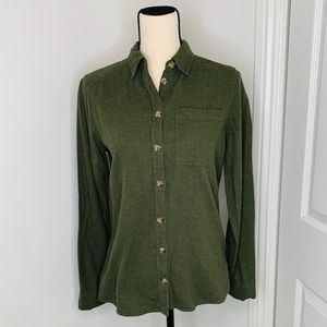 Cozy Solid Green Flannel Shirt | Poshmark